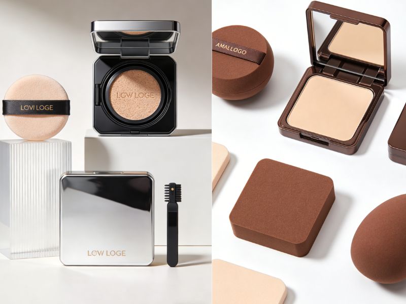 ベルベットパウダーパフ OEM