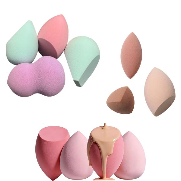 オーダーメイドのメイクアップスポンジの形状